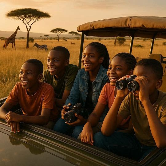 Nigerian kids traveling
